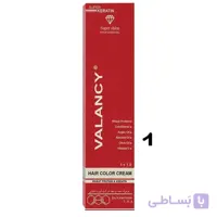 رنگ مو والانسی سری طبیعی مدل مشکی شماره N1