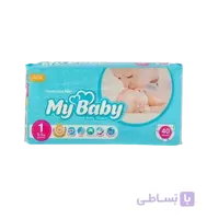 پوشک مای بیبی سایز 1 بزرگ 40 عددی My Baby