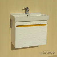 روشویی کابینتی آنتیک | سفید و طلایی | ۶۰ سانتیمتر