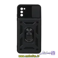 قاب گوشی Galaxy A03S سامسونگ طرح ضد ضربه بتمن هولدر دار محافظ لنز دار کشویی مشکی کد 31