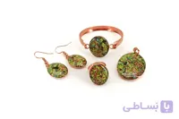 ست کامل مسی بچه‌گانه رنگ سبز