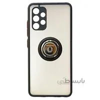 قاب محافظ مات انگشتی سامسونگ آ32 4جی Translucent Matte Hybrid Ring Case samsung a32 4Gمشکی