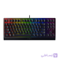 کیبورد گیمینگ ریزر BlackWidow V3 TKL Green Switch ا Razer BlackWidow V3 Tenkeyless Green Switch-Black Gaming KeyBoard