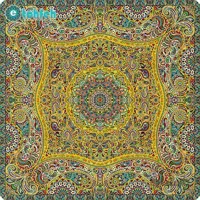 رومیزی مربع ترمه طرح پدیده کد ۸۶۱