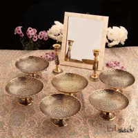ست هفت سین برنجی میناکاری کد 110 (بدون آیینه و شمعدان)