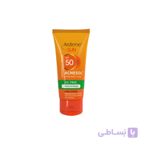کرم ضد آفتاب آکنه سل آردن SPF50 فاقد چربی رنگ بژ طبیعی حجم 50 میلی لیتر