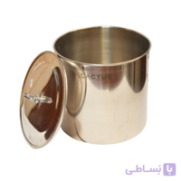 سطل استیل درب دار کاکتوس