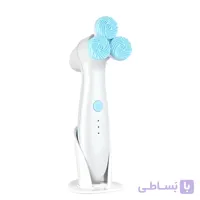 فیس براش شارژی ضد اب دارای 3 برس قابل تعویض مدل facial cleansing spain brush set with 3 replaceable heads