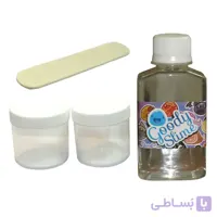 پک ساخت اسلایم شفاف طرح اکلیلی سایز کوچک
