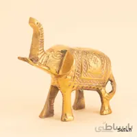 مجسمه برنجی طلایی مدل فیل هپی سایز 3