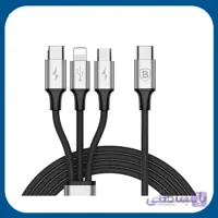 کابل تبدیل USB-C باسئوس مدل ۳in1 سری Rapid