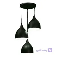 لوستر 3 شعله مدل شیپوری کوتاه کد 760