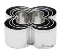 کاتر فلزی شیرینی پزی طرح گل مجموعه 4 عددی