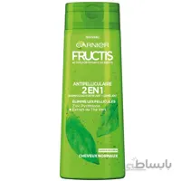 شامپو ضد شوره چای سبز گارنیر GARNIER سری FRUCTIS حجم 250 میل مغذی نرم کننده مناسب موی چرب