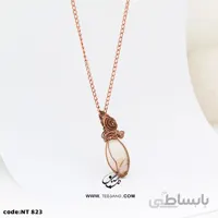 گردنبند زنانه سنگ عقیق سلیمانی NT-823