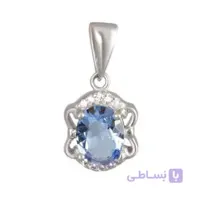 اویز گردنبند نقره زنانه بازرگانی میلادی مدل توپاز کد pk_149