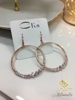 گوشواره حلقه ای نگین دار Clio
