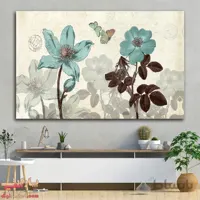 تابلو بوم نقاشی گل کد paint-08 ا flower paint panel canvas and chassis