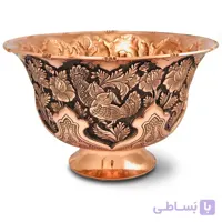 کاسه قلمزنی گل و مرغ سایز بزرگ ا قیمت به شرط خرید تیمی