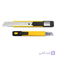 کاتر فلزی با روکش پالستیکی با تیغ متوسط به همراه تیغ شکن MT 1 ا cutter