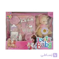 اسباب بازی عروسک بیبی دخترانه سایز بزرگ