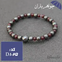 دستبند یاقوت گارنت و حدید کد D_1025