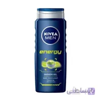 شامپو سر و بدن مردانه نیوا مدل Nivea energy حجم 500 میل ا Nivea Energy Shower Gel For Men 500ml کد 330386