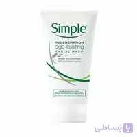 ژل شستشوی صورت ضدپیری سیمپل مدل Regeneration Age Resisting