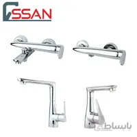 ست شیر مدل رابیت کروم راسان ا set rabit chrome rassan