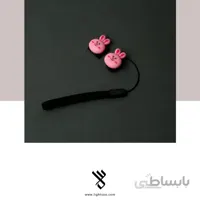 ست بند درپوش لنز و درپوش کفشک فلاش دوربین طرح خرگوش صورتی