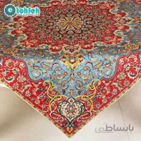 رومیزی مربع ترمه طرح فرحزاد کد ۵۰۳