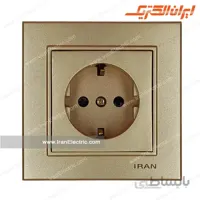 پریز برق ارت دار برلیان بژ