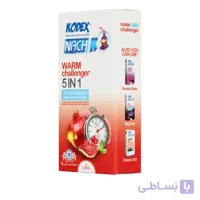 کاندوم 12عددی Warm Challenger 5in1 کدکس KODEX ا برند : کد 268408