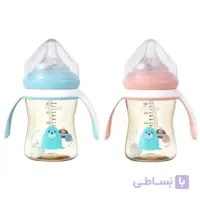 شیشه شیر دسته دار 180 میل 360 درجه رووکو Rovco