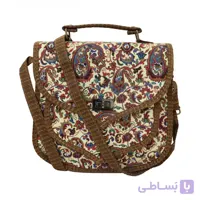 کیف زنانه سنتی دستی و دوشی کرمی عسلی