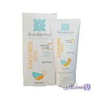 کرم ضد آفتاب رنگی فاقد چربی بژروشن بیوتی درما /Butiderma Sun_SCREEN Tinted Light Beige