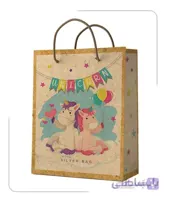 ساکدستی طرح عروسکی پونی با کاغذ کرافت کد10013