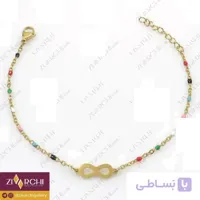 دستبند زنجیری استیل (طرح بینهایت) 1005