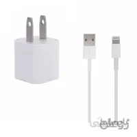 شارژر دیواری اپل مدل MD814 همراه با کابل لایتنینگ