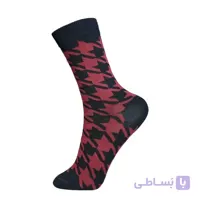 جوراب زنانه ساق بلند پاتوک پاتوک طرح شنل کد R215236