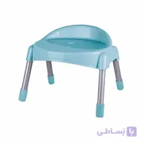 چهارپایه پشتی دار پایه فلزی کوتاه کد 662 ناصر پلاستیک