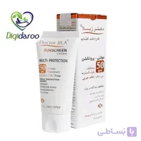 کرم ضد آفتاب دکتر ژیلا سری Multi Protection مدل Invisible حجم ۵۰ میلی لیتر ا Doctor Jila Tinted Sunscreen Cream Multi Protection SPF50⁺ 50 ml