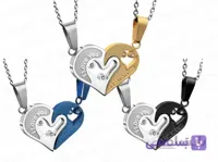 گردنبند جفت دوستت دارم عاشقانه 10128