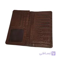 کیف پول طرح کورکو چرم طبیعی گاوی