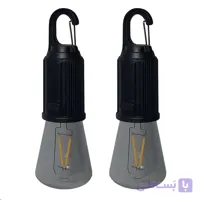 چراغ آویز شارژی مدل T02 با نور آفتابی بسته 2 عددی