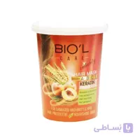بیول – ماسک موی هلو و جوانه گندم داخل حمام بیول ۵۰۰ میل ا بیول