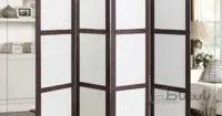 پاراوان مدل مدرن قاب ونگه پنل سفید