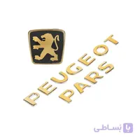 مجموعه لوگوی طلایی عقب پژو پارس سام اسپرت ا Sam Sport Golden Rear Trunk Logo For Peugeot Pars