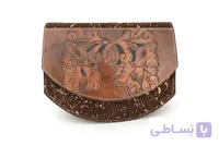 کیف دوشی چرم طبیعی اشبالت قلم‌زنی