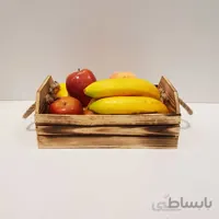 جعبه چوبی بزرگ رنگ سوخته